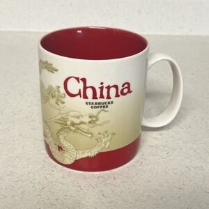 Starbucks Coffee China Mug Collector Series Global‎ Icon City 16 oz Dragon